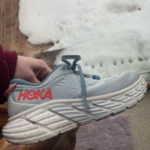 Hoka Running Shoes Sneakers. Womens Gaviota 4 BFPA Blue Size 7.5